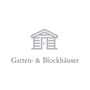 Garten und Blockhäuser