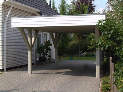 Flachdach-Carport